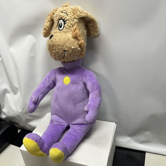 Dr Seuss Marvin K Mooney Plush Stuffed Animal Kohls Cares Purple Dog Will Go Now - Picture 3 of 8